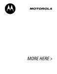 Motorola V300 User`s guide