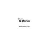 Axis RightFax 8.5 Installation guide