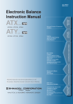 Shimadzu ATX124 Instruction manual