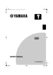 Yamaha E8D Owner`s manual
