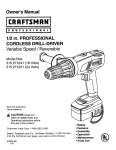 Craftsman 315.271241 Owner`s manual