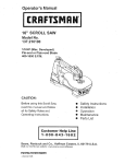 Craftsman 137.216100 Operator`s manual