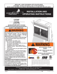 Continental Fireplaces CVF36N Operating instructions