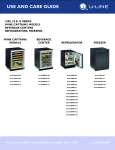 U-Line 75 SERIES Troubleshooting guide