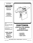 Craftsman 113.232240 Specifications