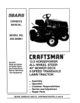 Craftsman 536.255861 Specifications