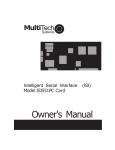 Multitech ISI551PC Owner`s manual