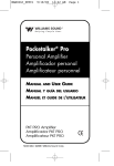 Williams Sound Pocketalker Pro Pocketalker Pro Personal Amplifier User guide