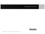 ClearOne V-There 2000 User manual