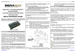 SignaMax FO-098-8040 Installation guide