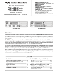 Vertex Standard VX-4200 Series Service manual