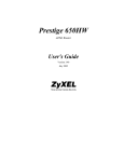 ZyXEL Communications 2002 Series User`s guide