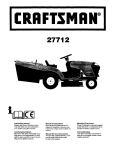Craftsman 27712 Instruction manual