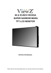ViewZ NARROW BEZEL Instruction manual