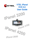 VTEL IPanel 3700 User guide