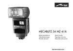 Metz MECABLITZ 54 MZ-4/4I Instruction manual
