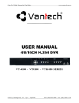 Vantech VT16100 SERIES User manual