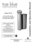 Ecodyne Water Systems TB-30 Specifications