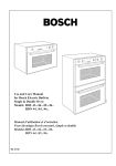 Use and Care Manual for Bosch Electric Built