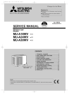 Mitsubishi MS-A18WV Service manual