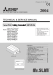 Mitsubishi Electric PEAD-P2.5EA Service manual