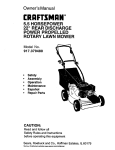 Craftsman 917.379480 Owner`s manual