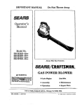 Craftsman 358.797950 Operator`s manual
