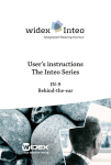 User`s instructions The Inteo Series