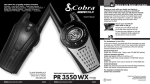 Cobra PR3550WX Owner`s manual