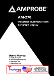 Amprobe AM-270 Specifications