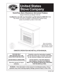 United States Stove Company VFZC36 Installation manual