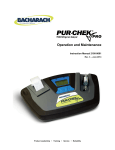 Bacharach PUR-CHEK PRO Instruction manual