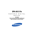 Samsung SPH-A513 Fin User guide