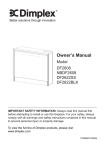 Dimplex DF2608 Owner`s manual