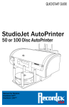 Recordex StudioJet AutoPrinter User`s manual