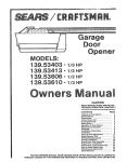 Craftsman 139.53403 Specifications