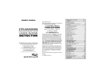 Whistler LASER-RADAR DETECTOR XTR425 Owner`s manual
