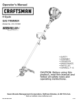 Craftsman 316.791961 Operator`s manual