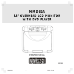 Audiovox MMD85A - DVD Player With LCD Monitor Installation guide