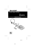 Sharp MDSR60S - Minidisc Player/Recorder Specifications