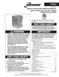 Modine Manufacturing BDP Service manual