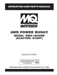 MULTIQUIP WBH-16EAWD Specifications