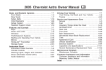 Chevrolet 2005 Astro Specifications