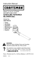 Craftsman 358.797310 Instruction manual