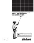 Shindaiwa AH242 Operator`s manual