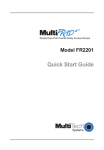 Multitech FR2201 User guide