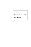 Advantech PCI-1713 User manual