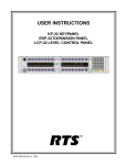 RTS XCP-ADAM-MC Service manual