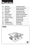 Makita 2704 Instruction manual