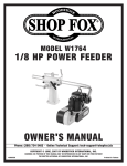 Woodstock SHOP FOX W1764 Specifications